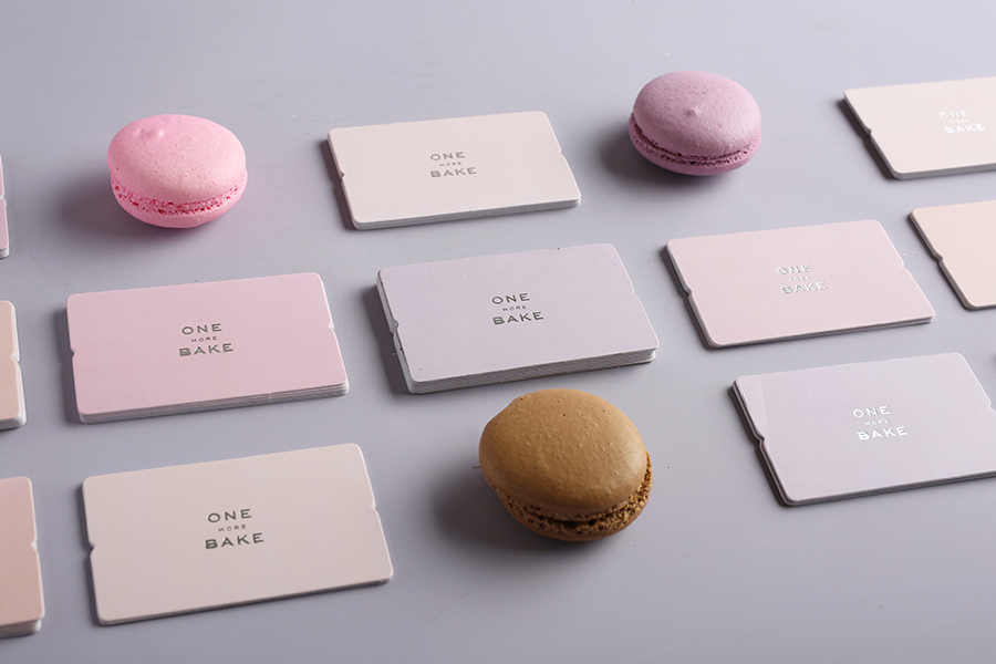 graphic design  branding  business card silver foil pastel color cake bakery Minimallism minimal design simple
