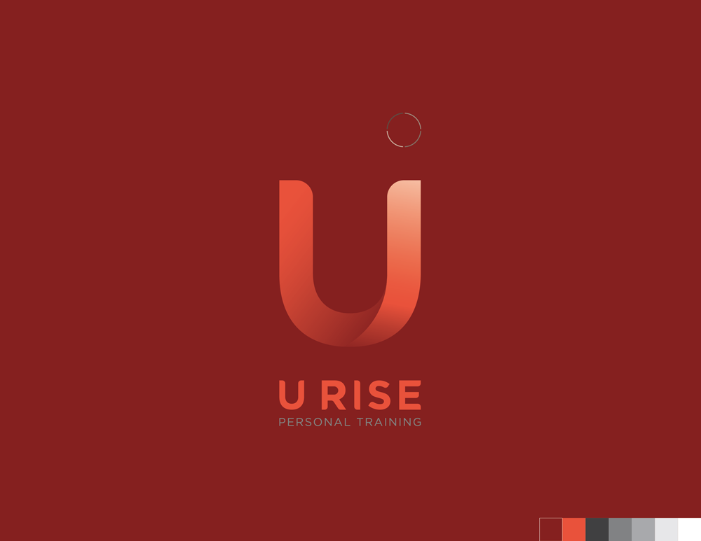 brand identity U RISE logo visual identity