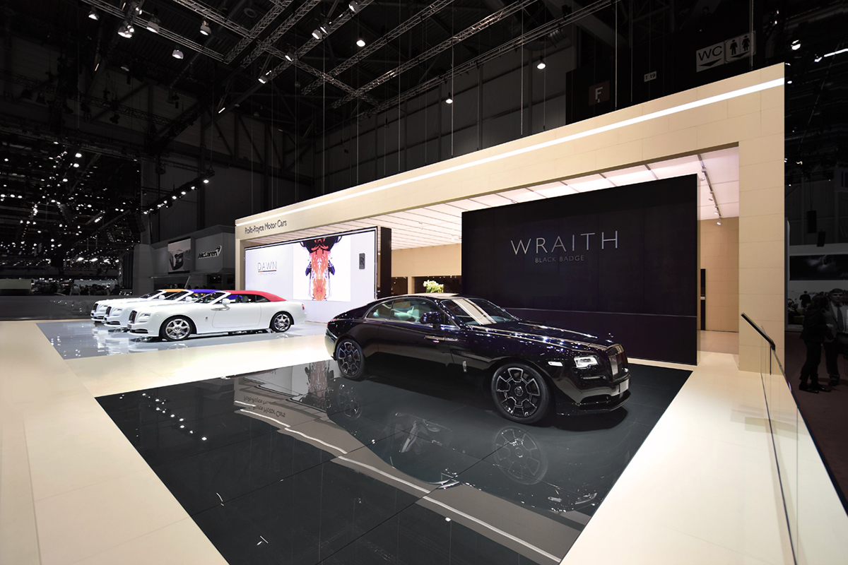 Geneva Motorshow Rolls-Royce exhibition stand