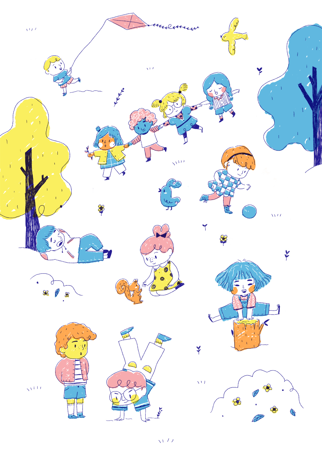 children ilustracion infancia niños