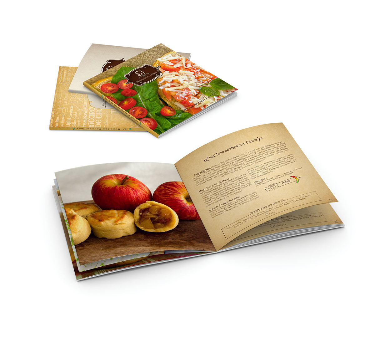 cookbook Livro de receitas trabalho de conclusão TCC Food 
