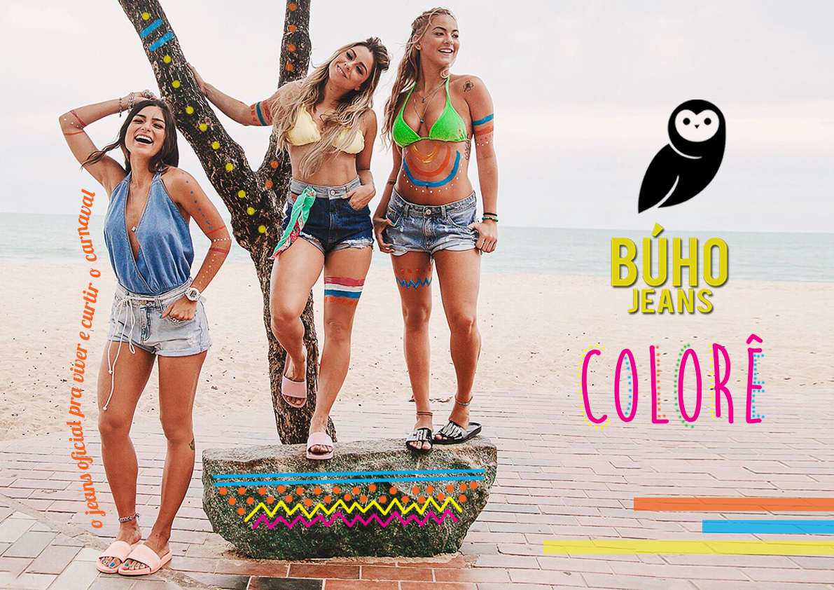 buho jeans Fashion  doodle ILLUSTRATION  Carnaval colors beach
