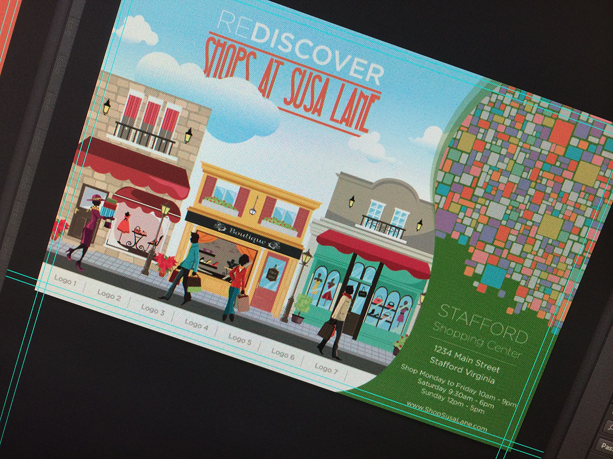 postcard design ad