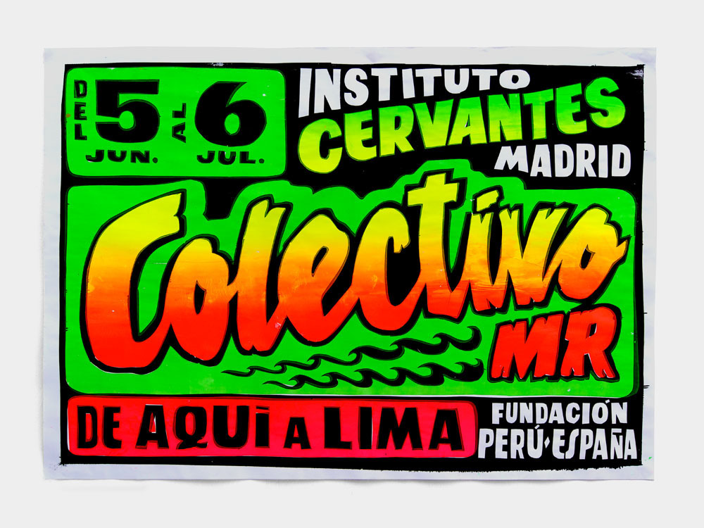instituto cervantes Fundación Peru España de aquí a lima IS Creative Studio chicha posters fluor neon cumbia Chicha posters peru