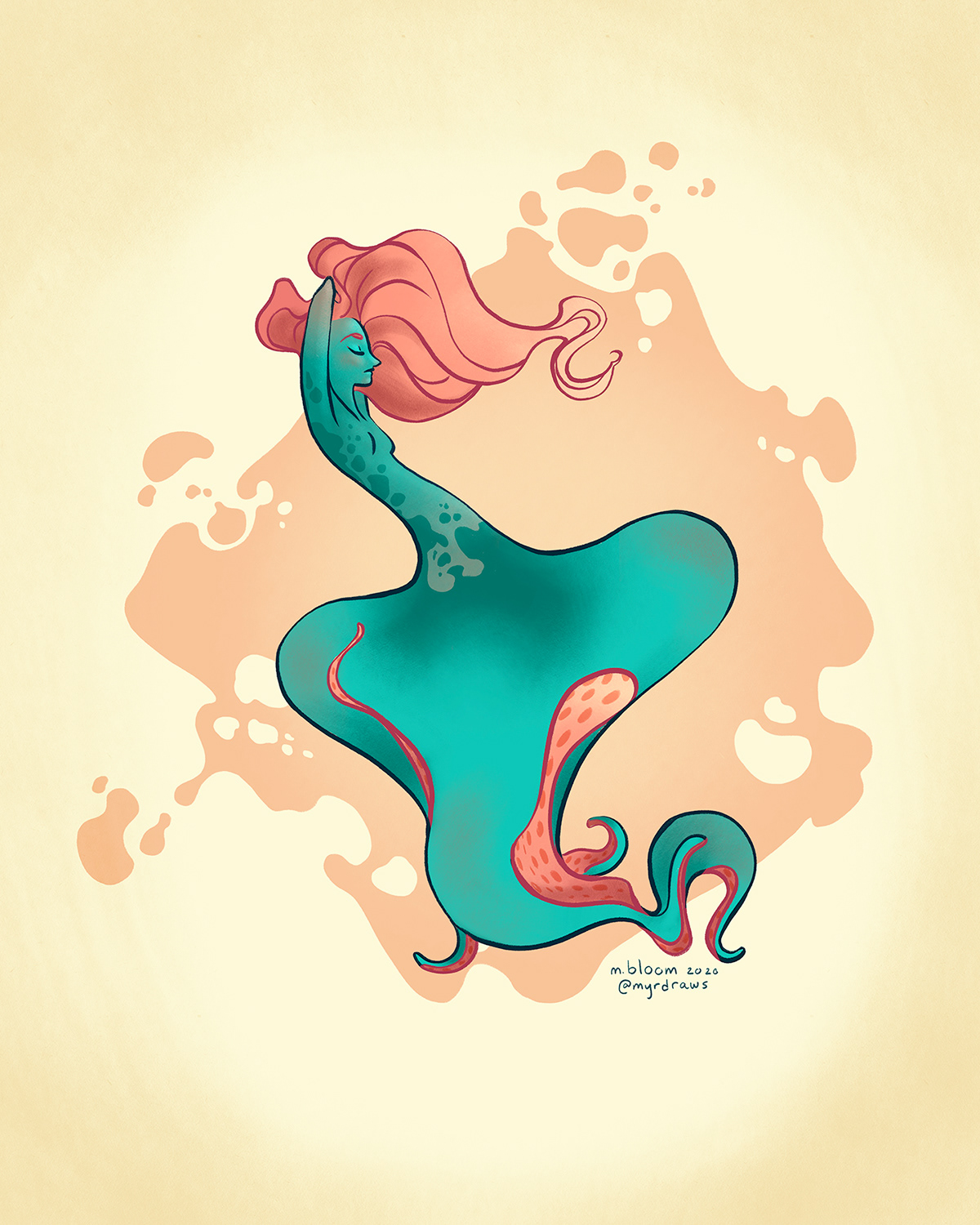 Digital Art  digital painting mermaid mermay