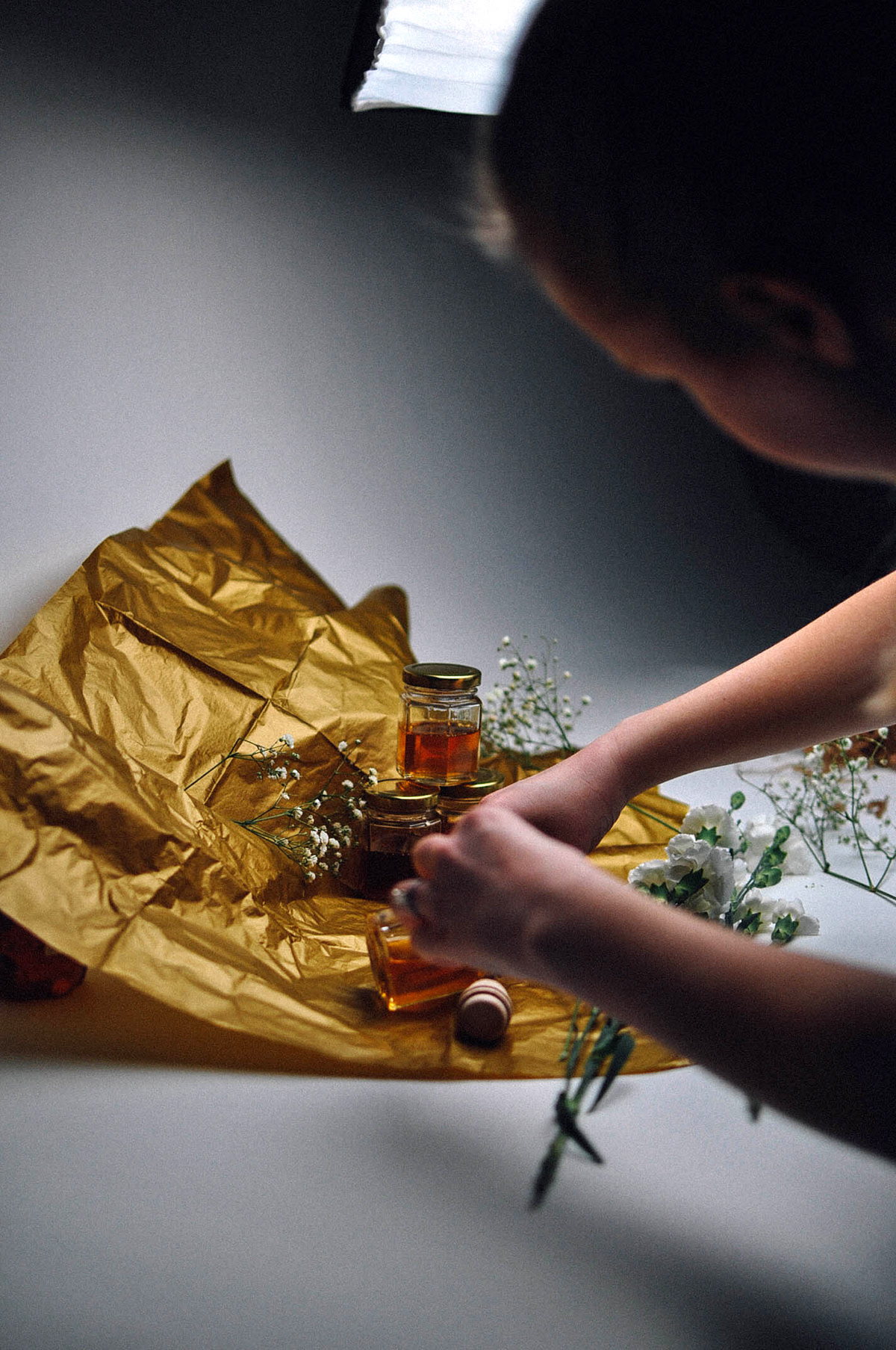 art photo honey Packaging gold creative Flowers bottles pretty Original