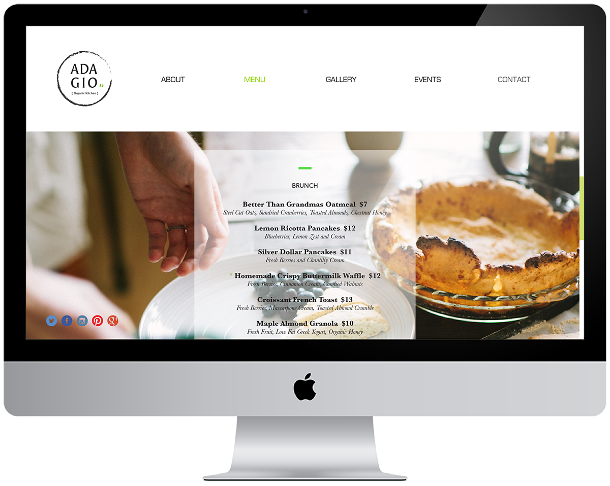 Restaurant Branding restaurant cafe soho nyc web page Website Web