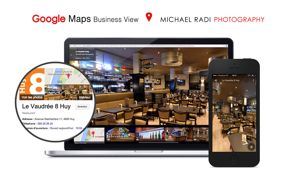 google maps business view Vaudrée Huy restaurants beers Bières belgium Street