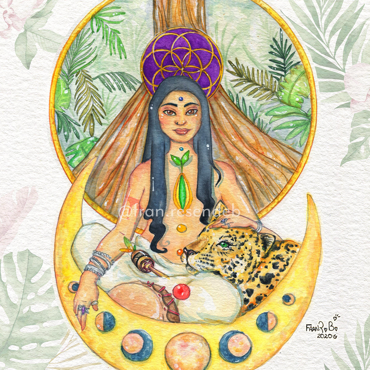 holistic jaguar meditation Mystic onça samauma spiritual Tree  zen