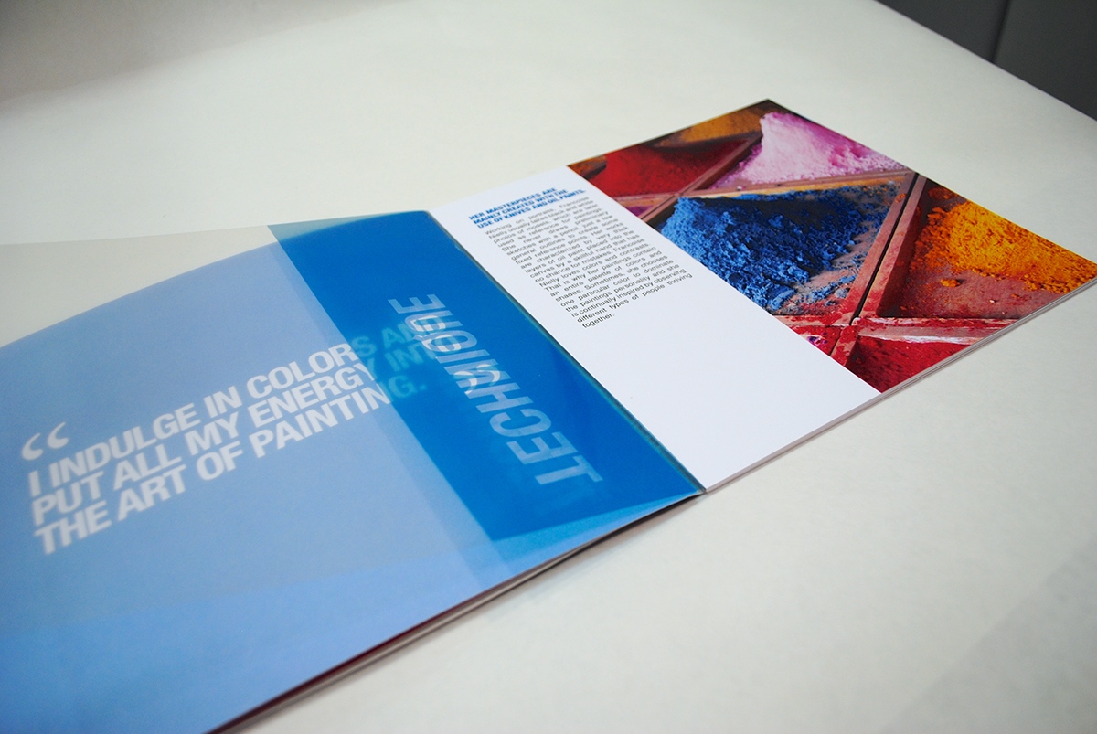 Françoise Nielly booklet design Booklet ArtDirection painter