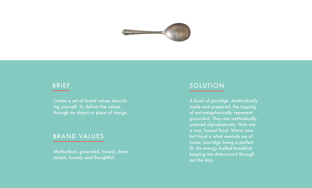 Adobe Portfolio porridge Falmouth brand Values lightroom vsco nuts Food  healthy Grounded determined honest Homely oats Methodical