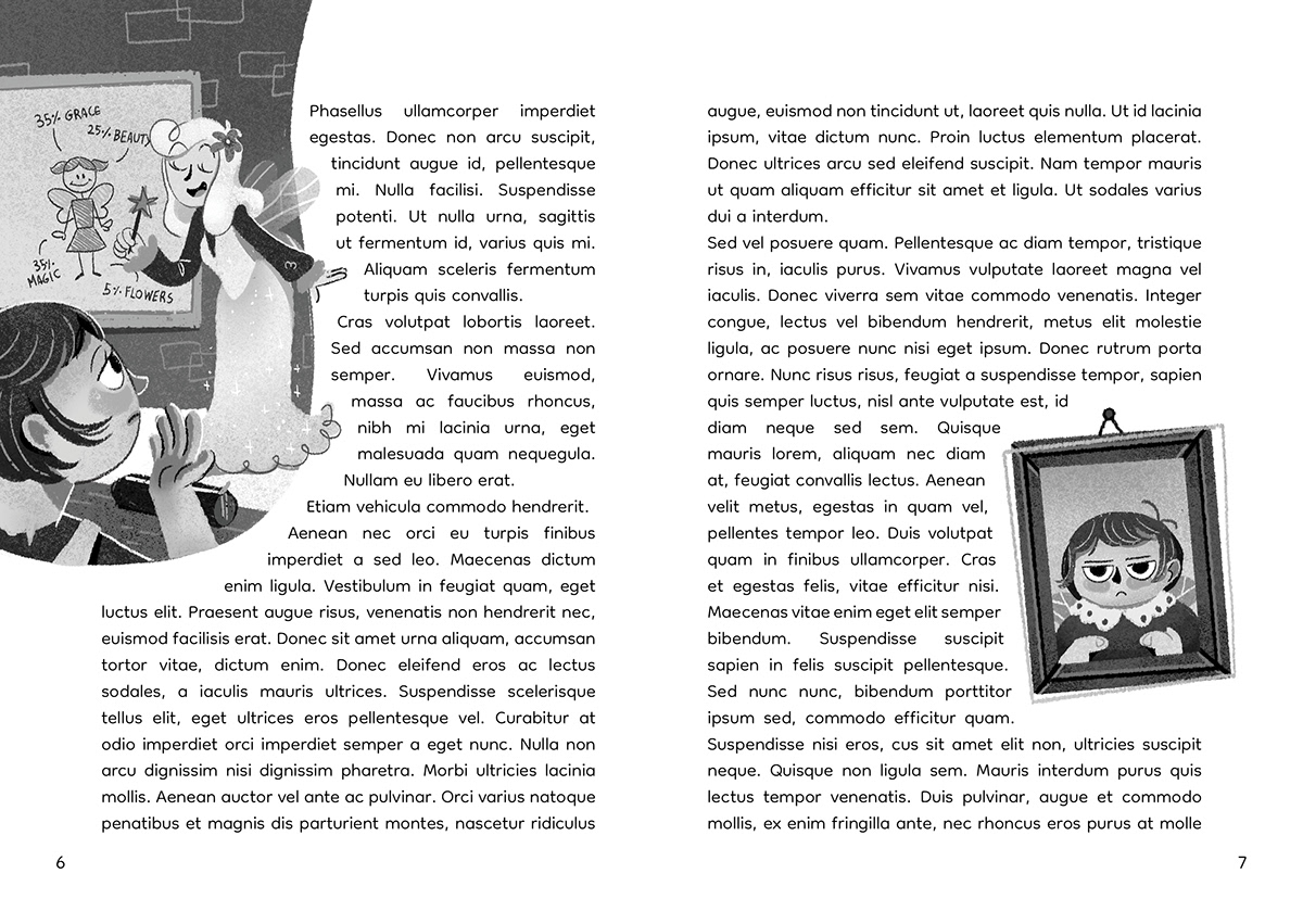 kidlit kids children's illustration fairy kidlitillustration grayscale middlegrade cover design cover children’s book