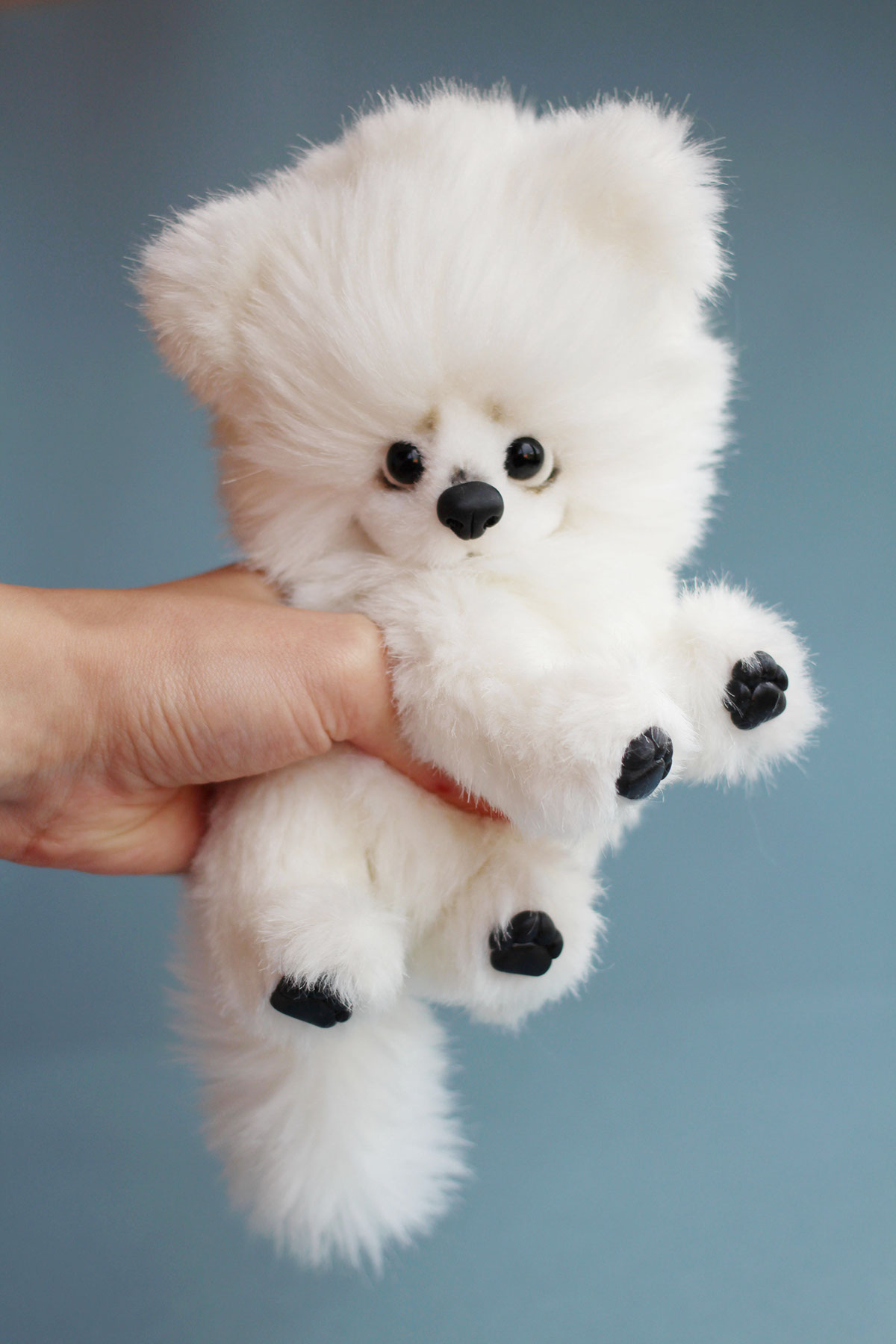 Teddy bear dog puppy Pomeranian toy realistic toy