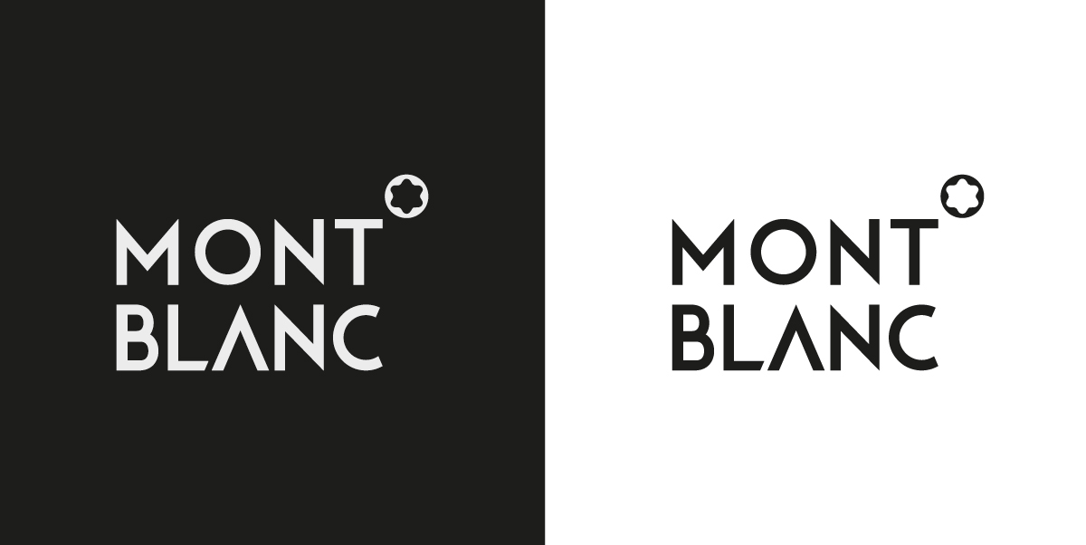 school black montblanc logo concept Rebrand redesign