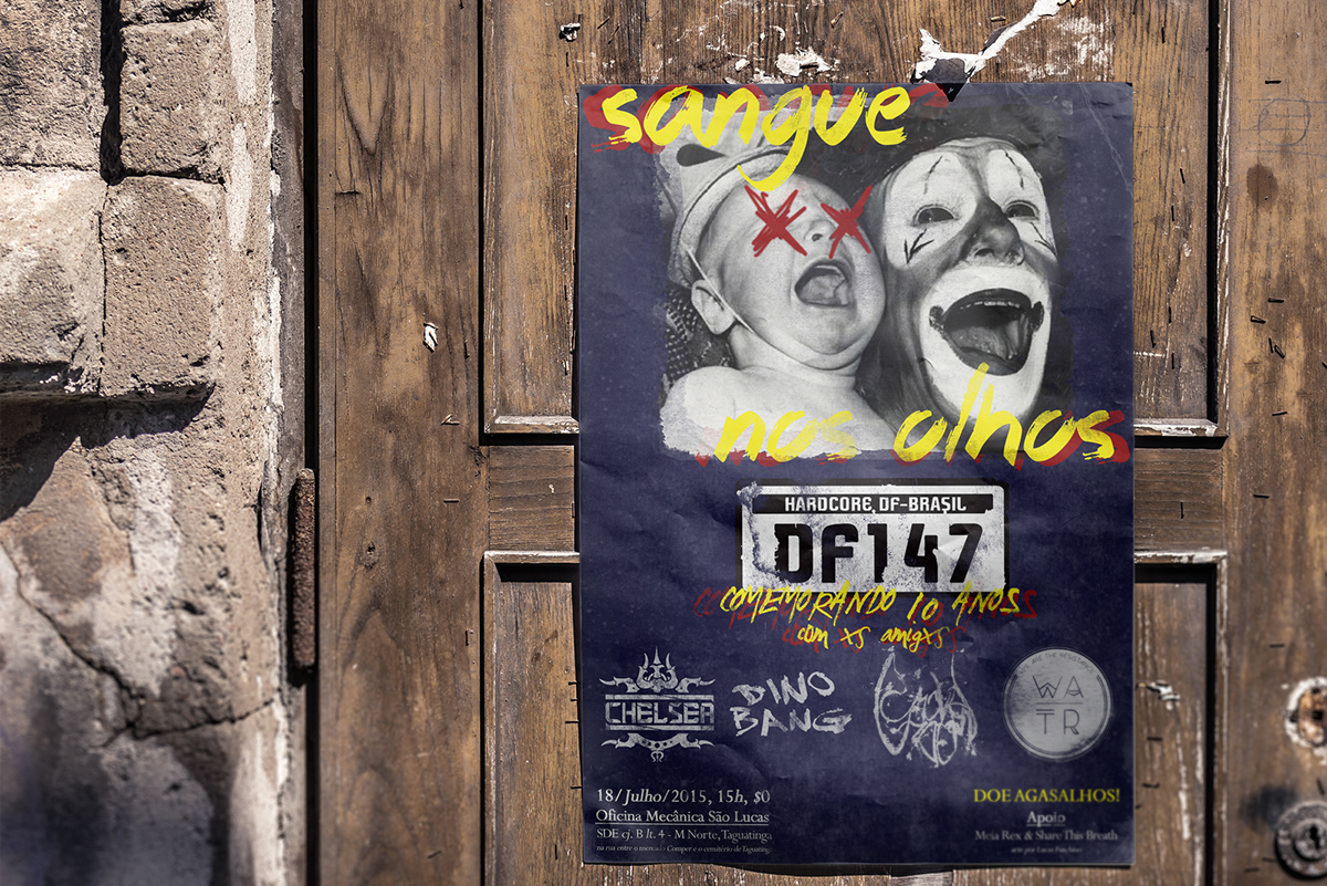 banner flyer gig poster Poster Design print punk
