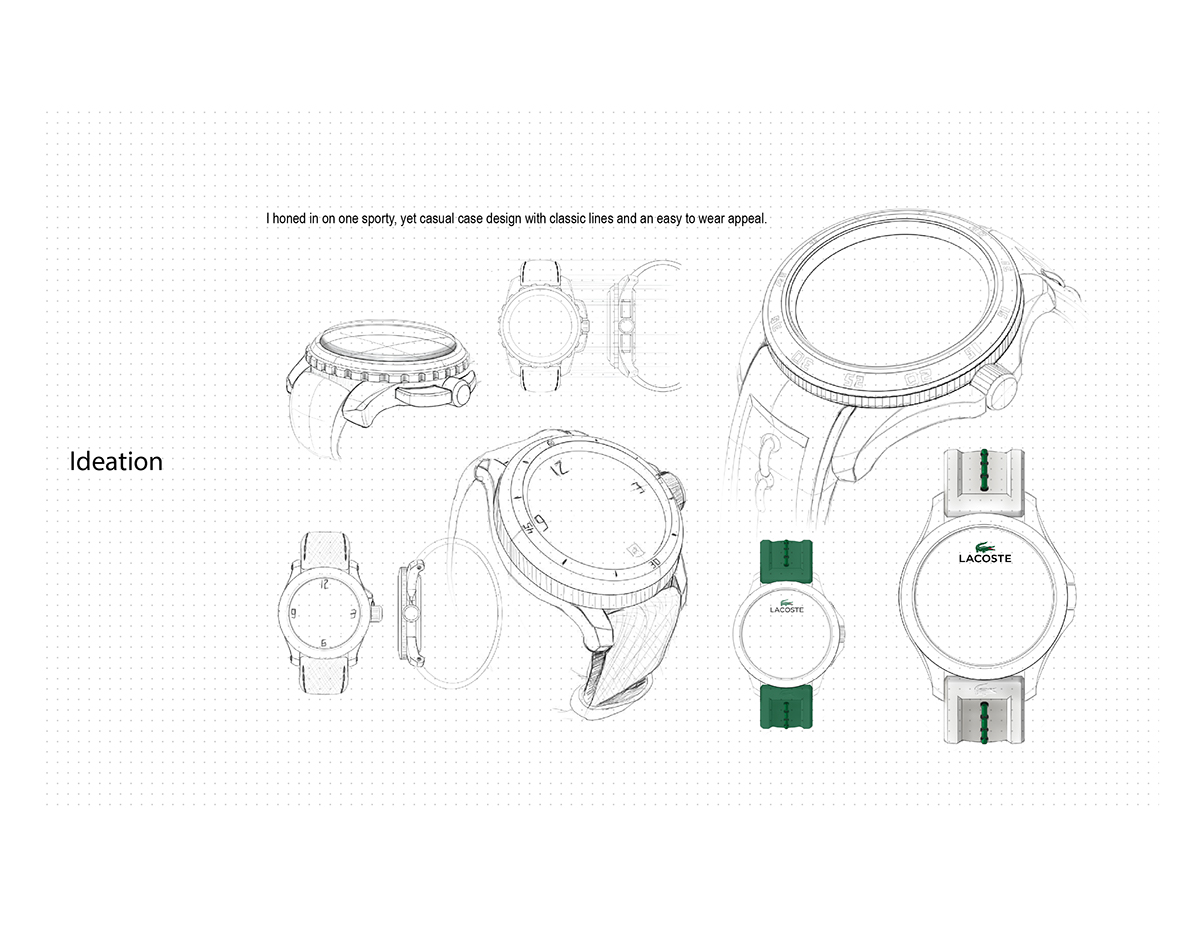 watch design timepiece sketching rendering Solidworks