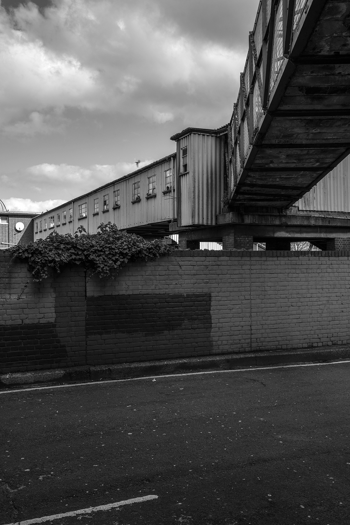 Twickenham railway footbridge London