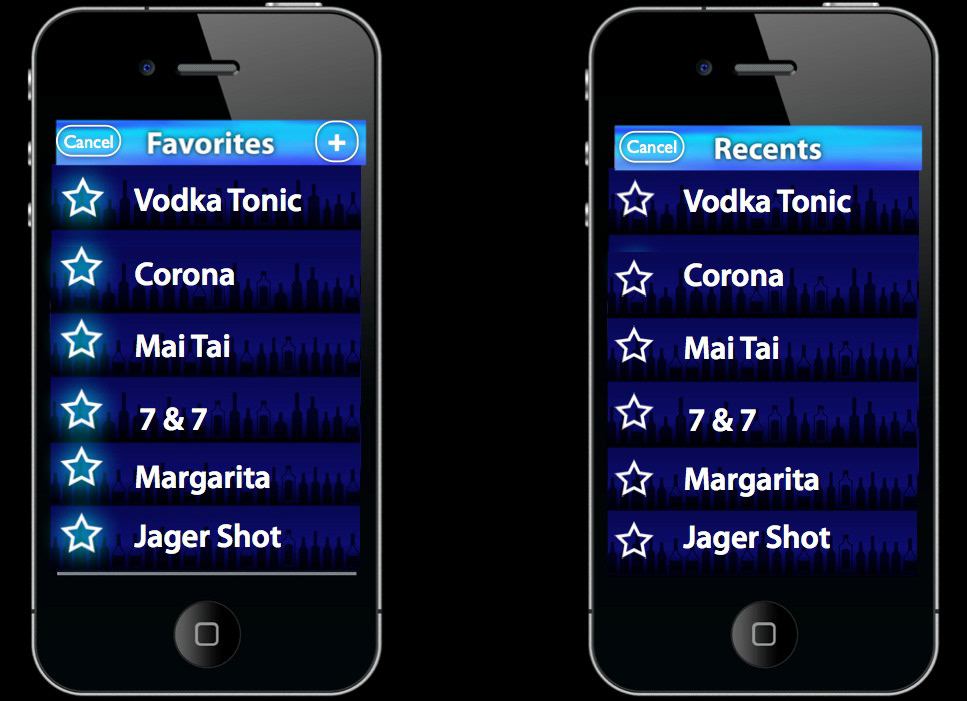 ios  iphone Mobile app drink order