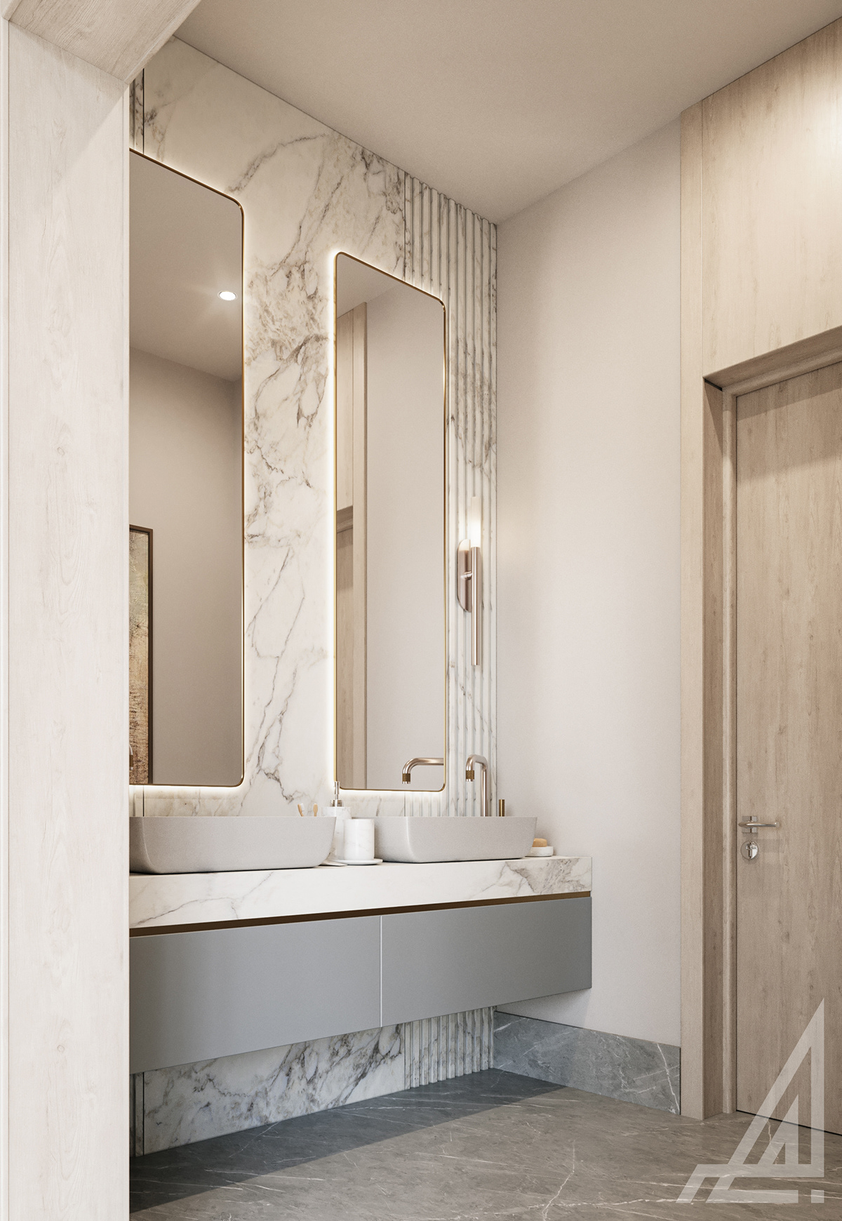 bathroom Pantry interior design  modern 3D corona 3ds max archviz Outdoor