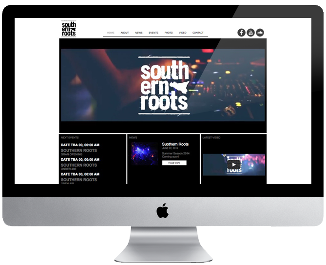 Southern roots logo Web V-ART design