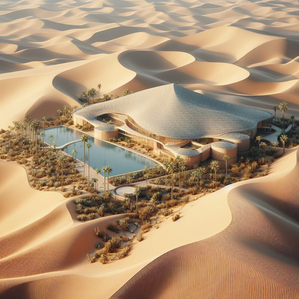 ai architecture tourism resort desert