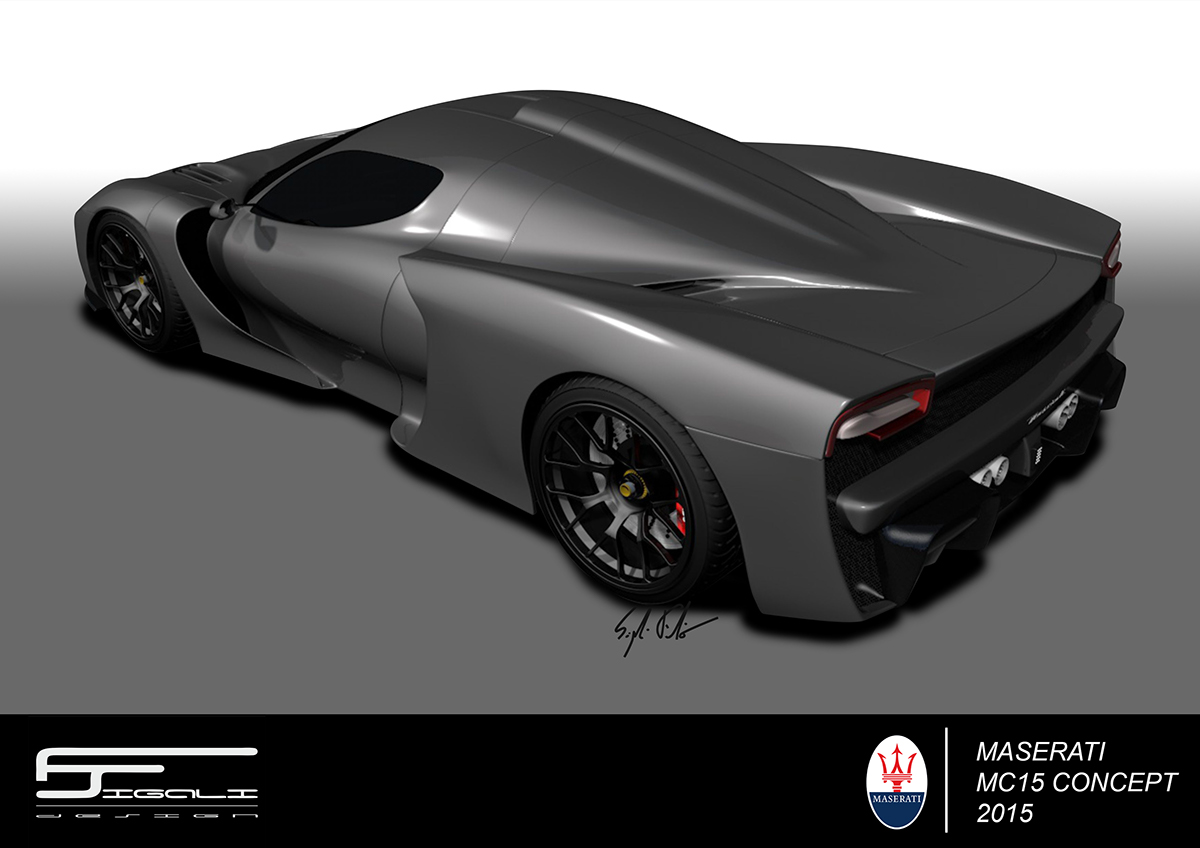 maserati mc automobile Auto car design model 3D concept prototype graphic Render proto