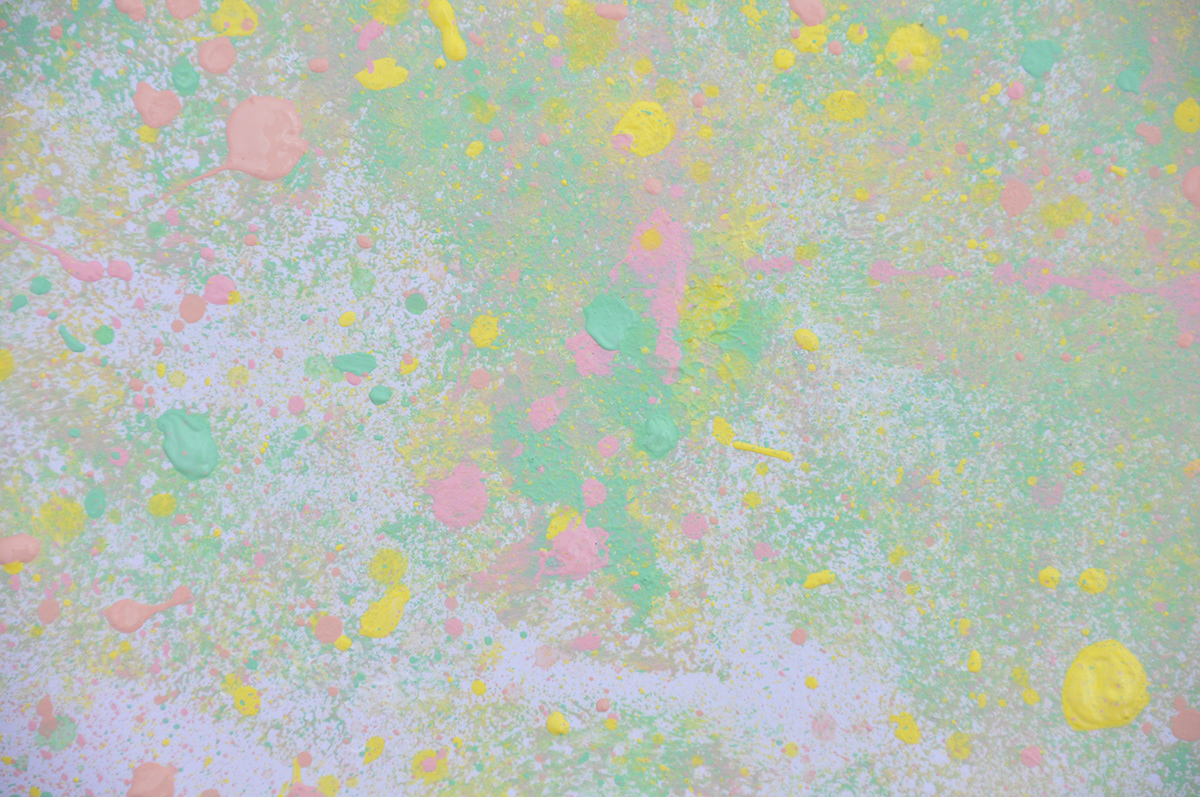 pastel personal pollock acrylique dripping