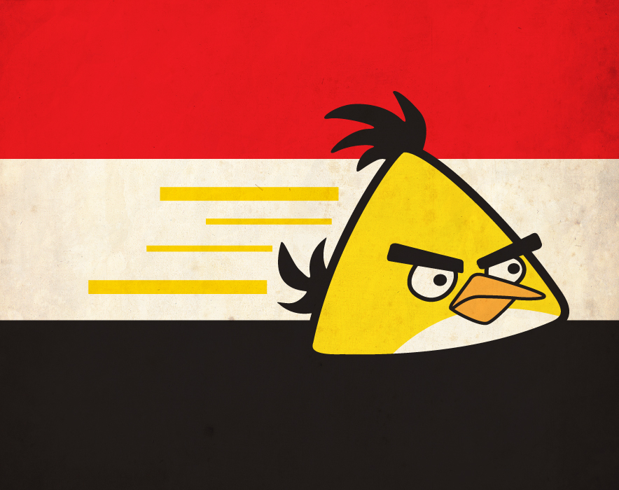 egypt cairo revolution 25 jan angry birds bird angry birds flag poster