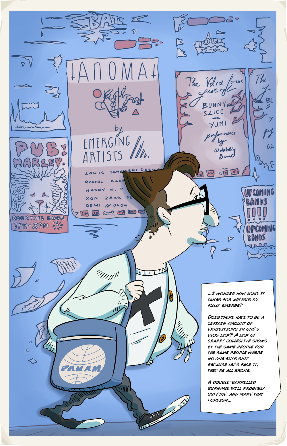 a space boy dream web comic hipsters malta comic