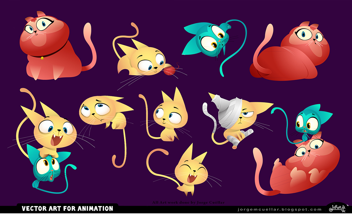 vector art Illustrador ILLUSTRATION  Character design  animation  motion