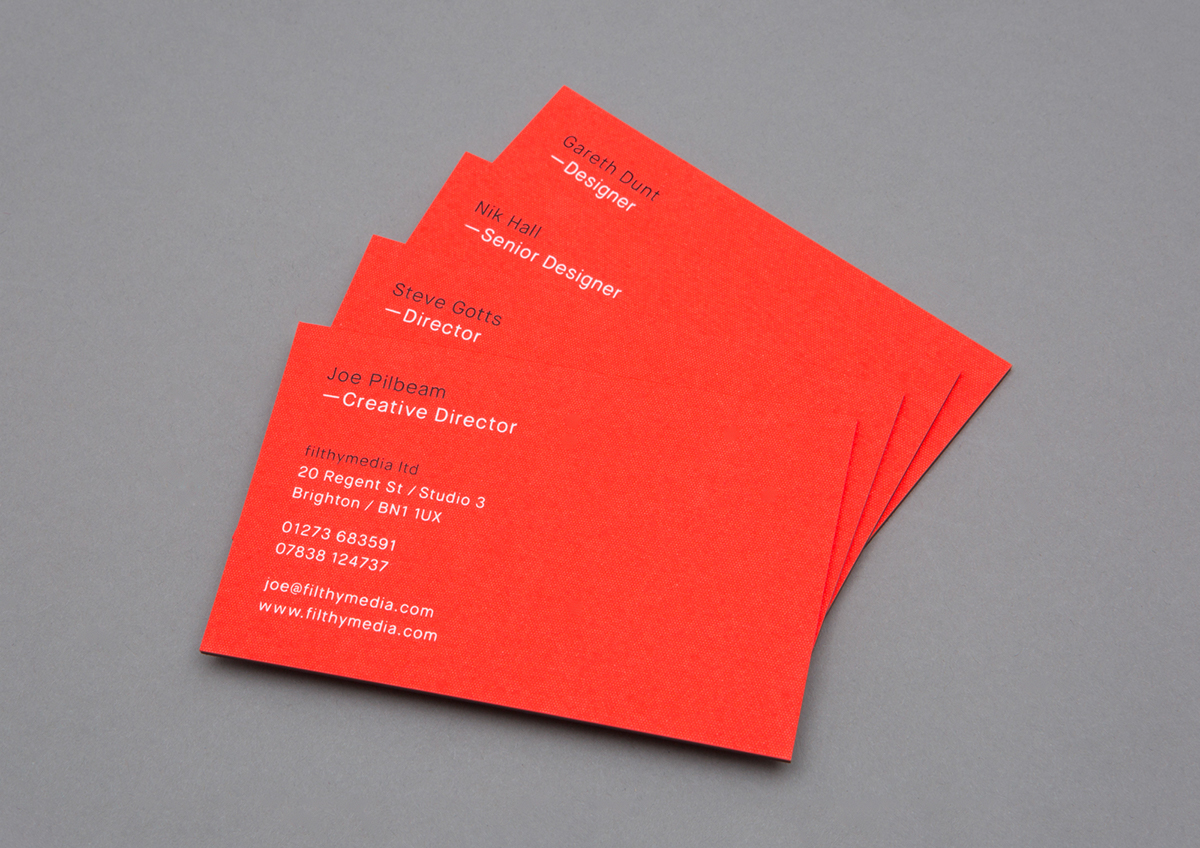 filthymedia business card Stationery