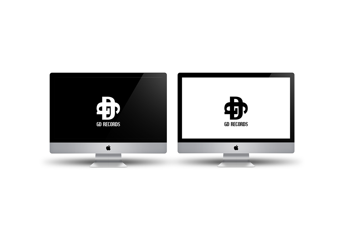 gdrecords corporate corporateidentity logo logodesign graphic graphicdesign brand branding  immaginecoordinata   elegance black White Webdesign Web