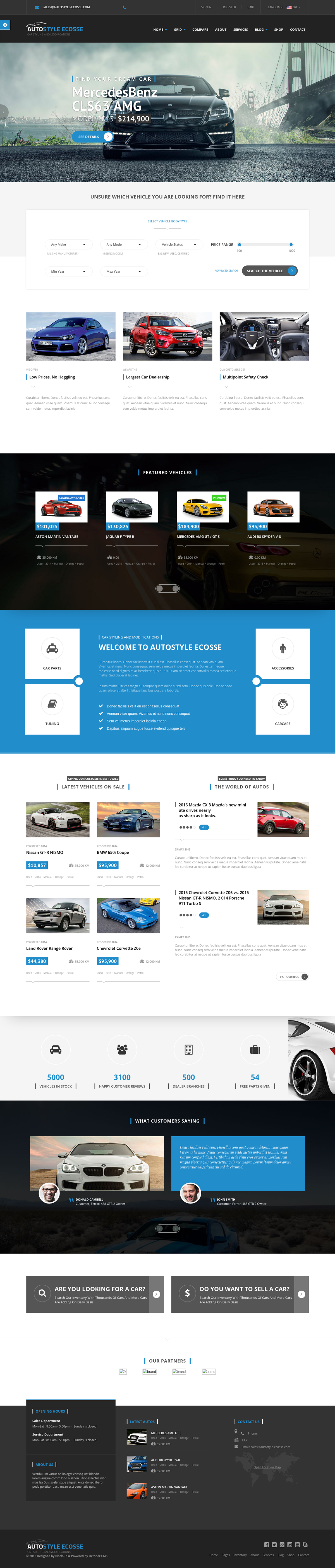 Motorsport Web Design  flatfile