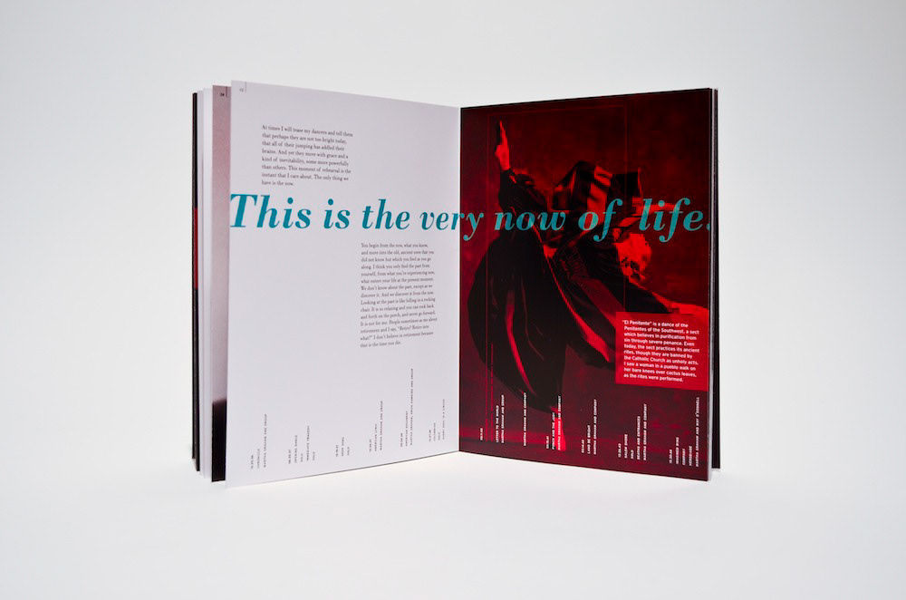Martha Graham biography typographic system timeline DANCE   black and red turquoise photograph graphic dramatic mid century MID-CENTURY