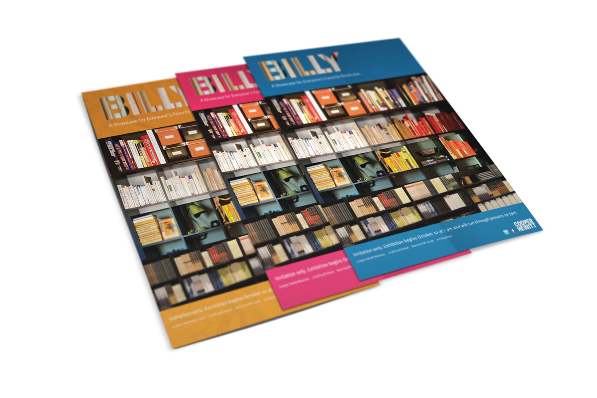 billy bookcase  Cooper Hewitt ikea invitations posters app design