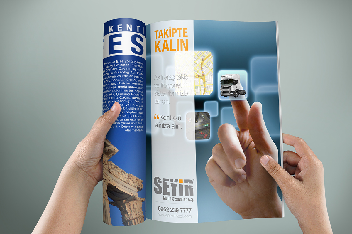 seyir mobil sistemler oguzhan edman oğuzhan edman graphic design magazine advert advertisement art Turkey