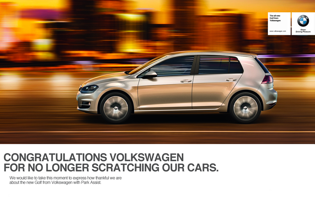 volkswagen thank you print ad