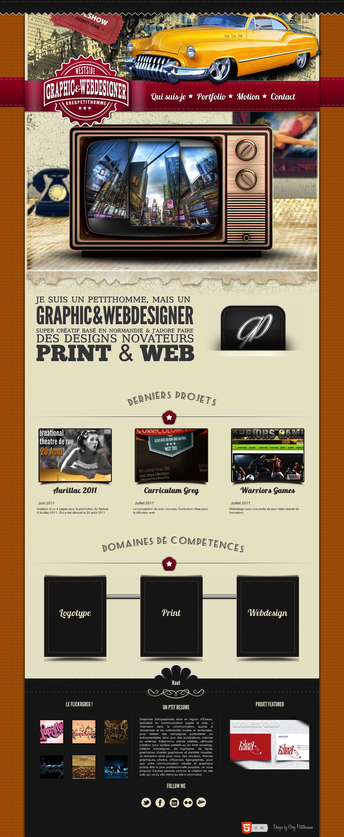 portfolio Webdesign print Logotype Freelance webdesigner front developer