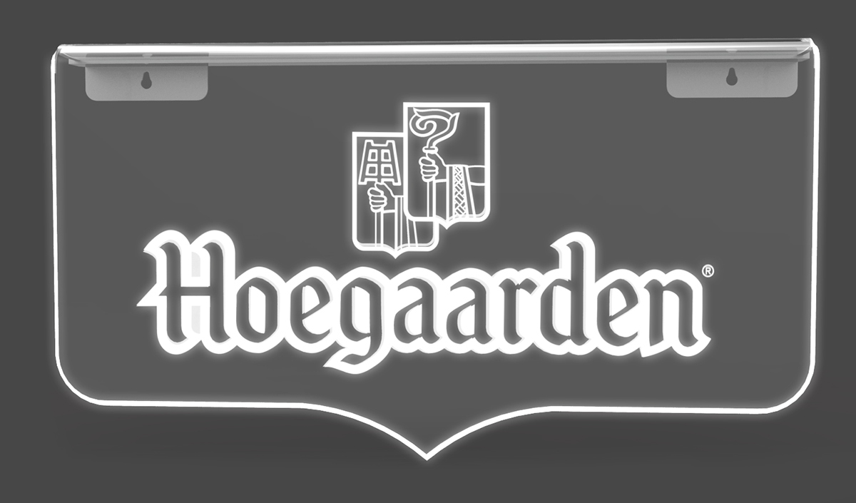 hoegaarden Hoegaarden beer beer sign acrilic led pop display rodrigo olvera Rodesign