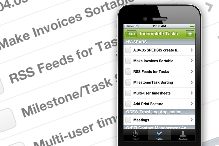 iphone  office  app time tracking  tasks
