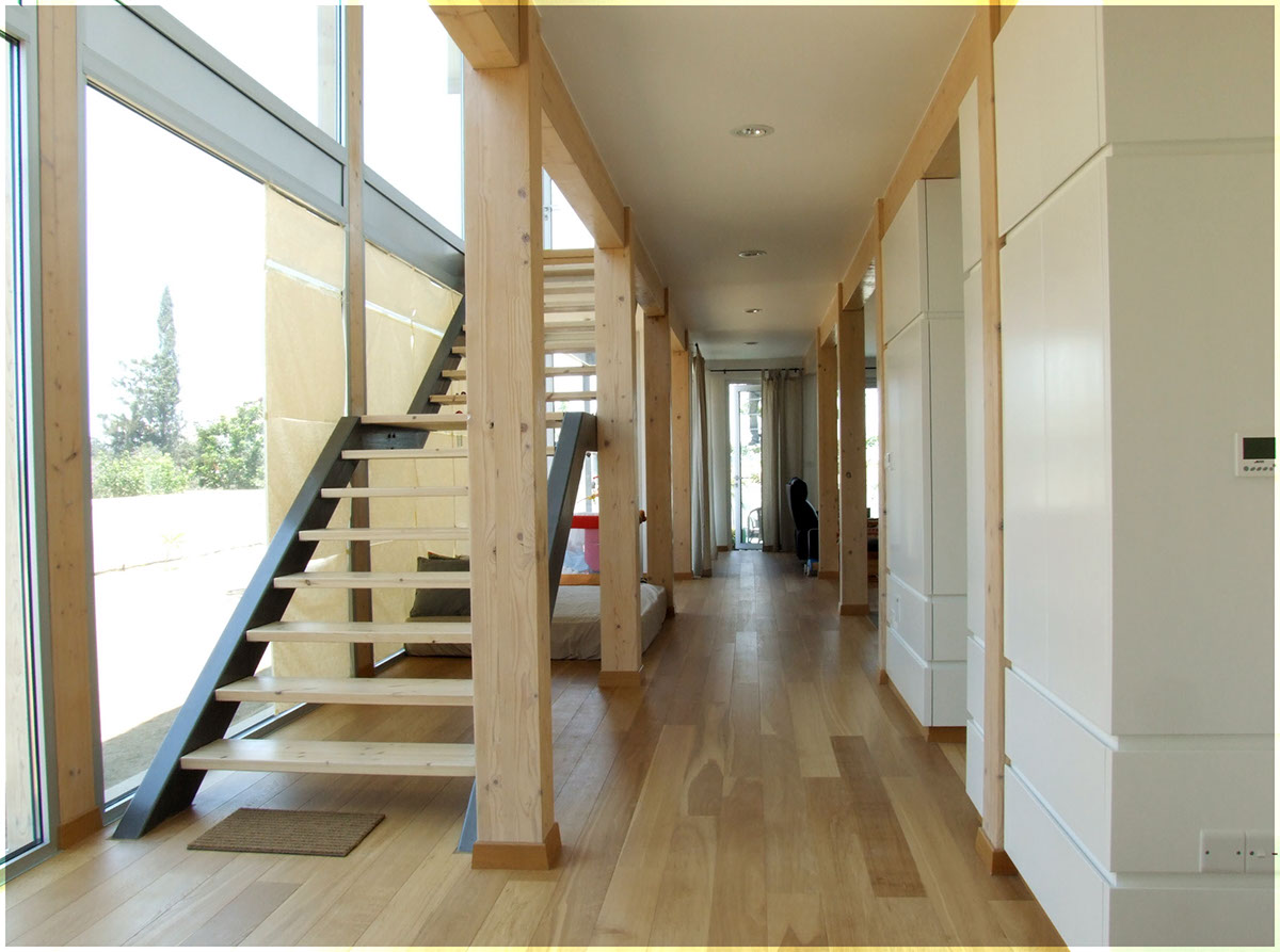 Adobe Portfolio residential modern minimal Scandinavian light oak white lacquer MDF Open Space Architectural Detailing
