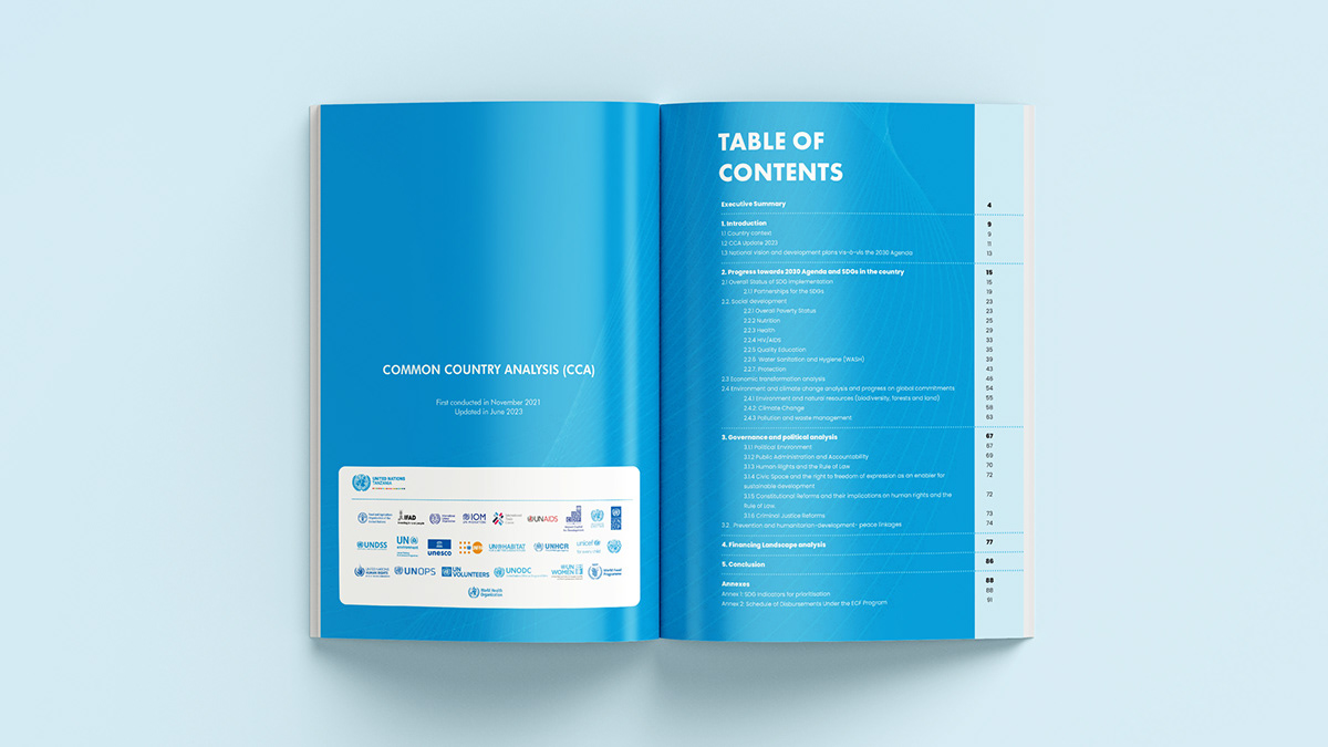 United Nations report unicef publication design Tanzania infographics Documentary Photography
