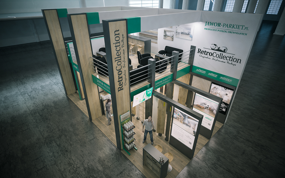 Jawor-Parkiet hardwood FLOOR budma Trade Show expo visualization international fair Exhibition  Stand