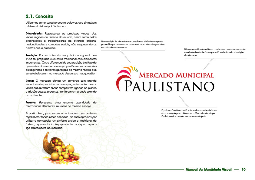 manual de identidade manual identidade visual miv brand marca Mercado municipal Paulistano mercadão