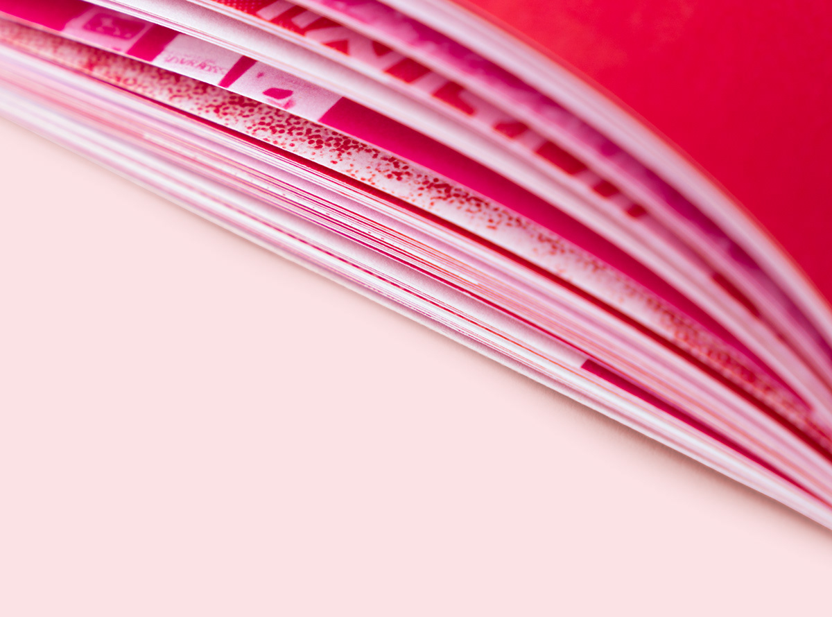 magazine print japan tokyo graphic ILLUSTRATION  pink book Printing editorial design 