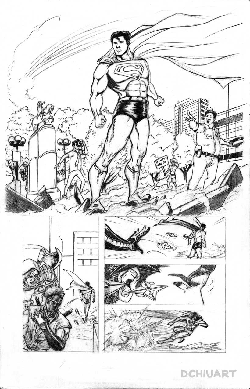 comic cartoon Sequential Art SuperHero pencil