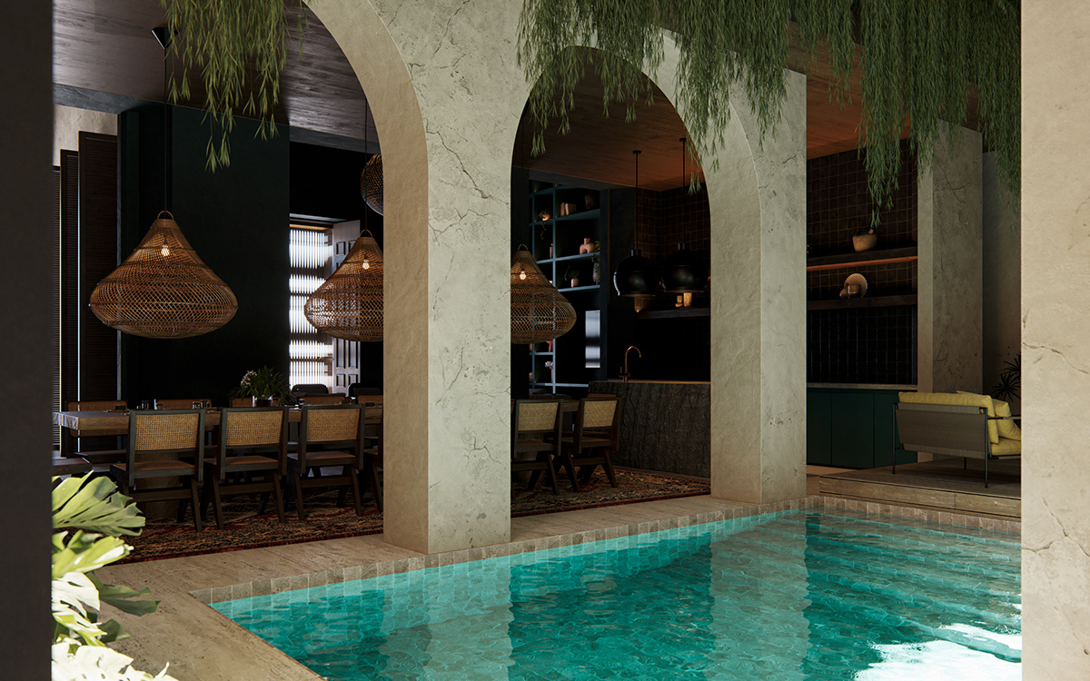 3D architecture visualization 3ds max CGI Render vray archviz interior design  hotel
