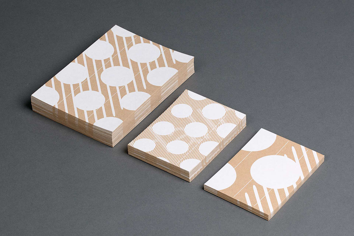 screenprint silkscreen cardboard Stationery business card embossing tape Corporate Design