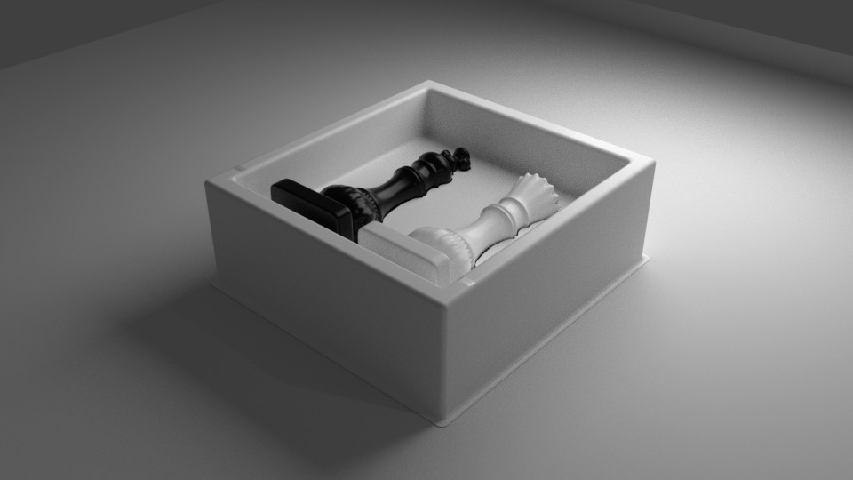 3D Packaging indastrial design graphic design  Salt & Pepper 3d modeling queen king chess black & white