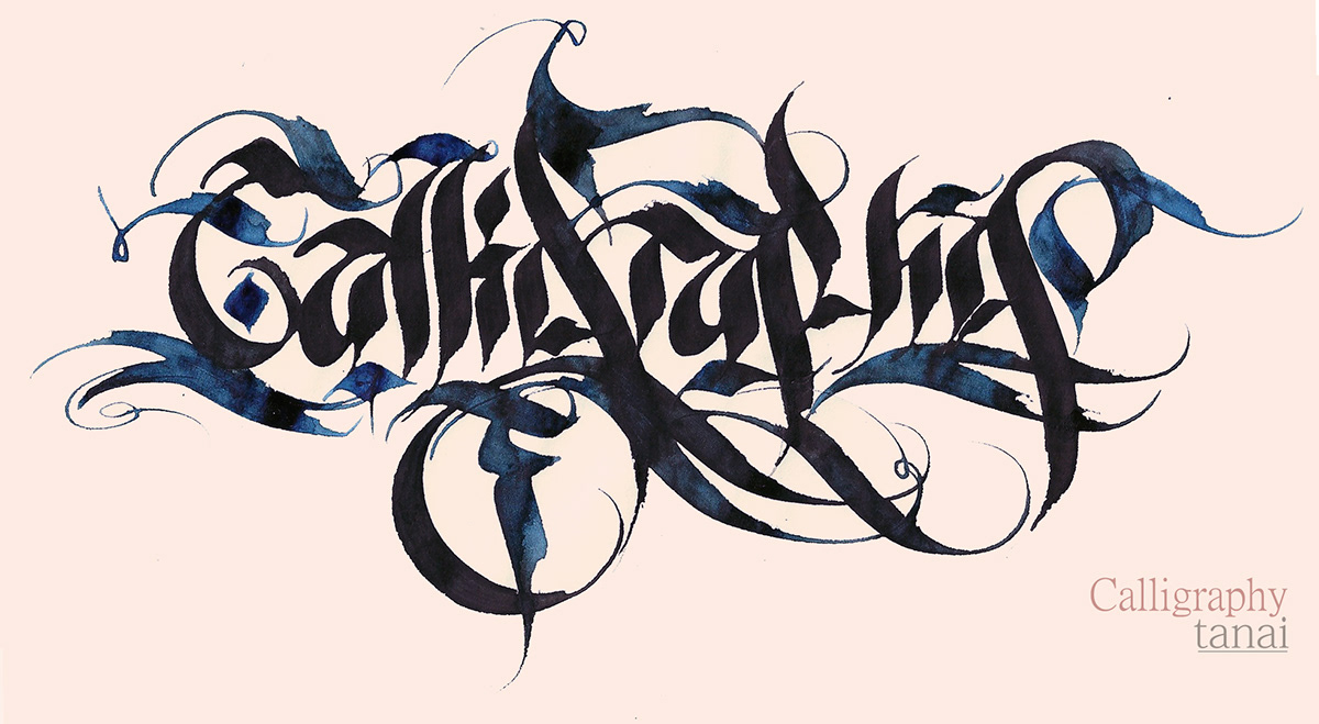 Calligraphy   calligrafia ink letter lettering Handstyle